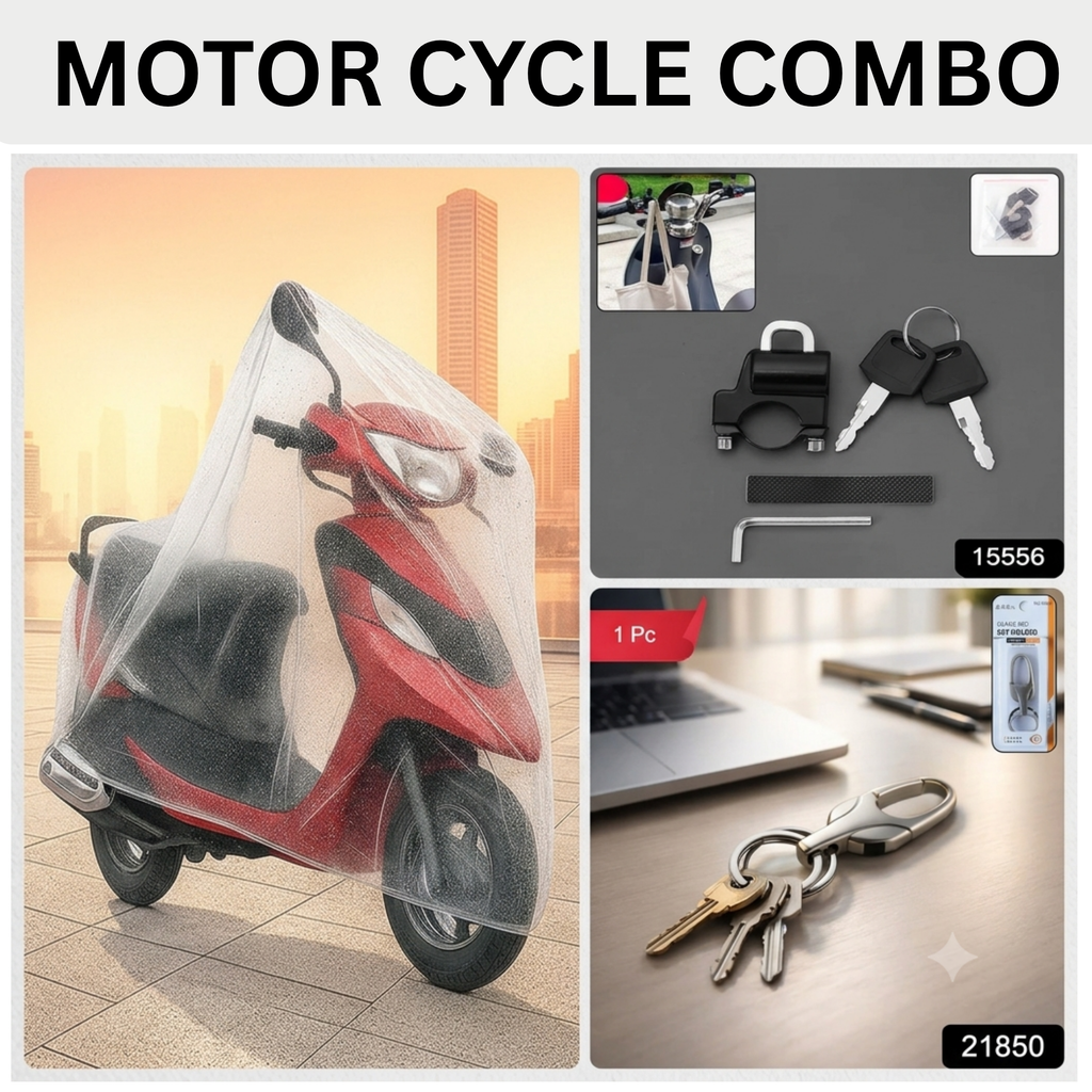 Activa Cover + Helmet Lock + Premiam Keychain DR:1306B2